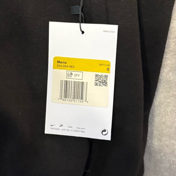 Nike Swoosh Relaxed Fit Black Joggers - Women’s Medium/Men’s Small - Picture 3 of 5